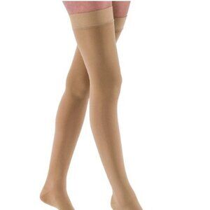 Black Compression Stockings closed toe thigh highs size small
